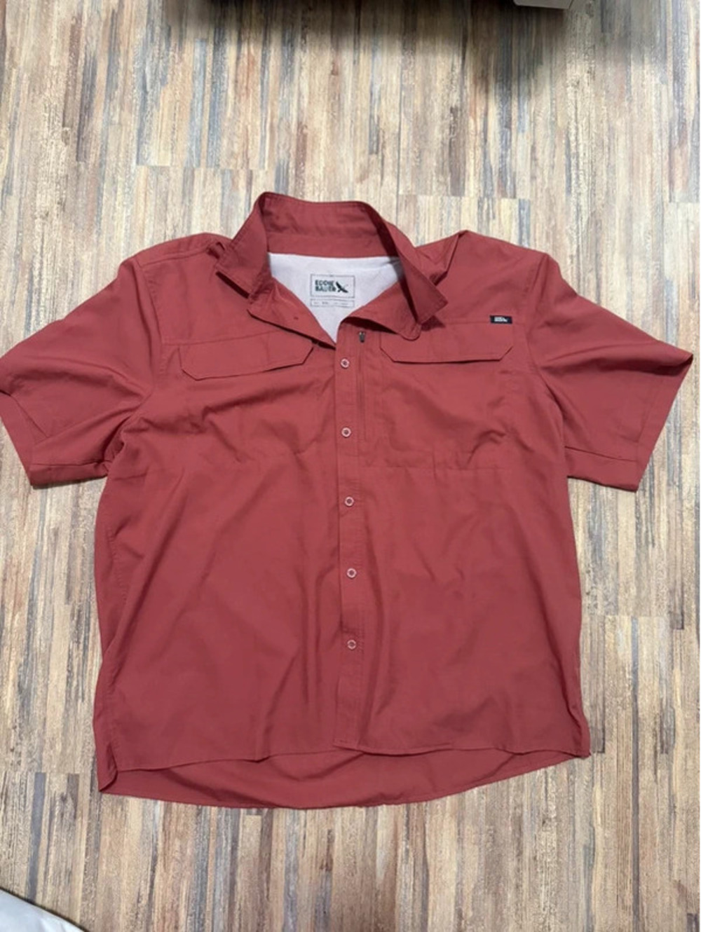 Eddie Bauer men’s short sleeve button up athletic fit size XXL